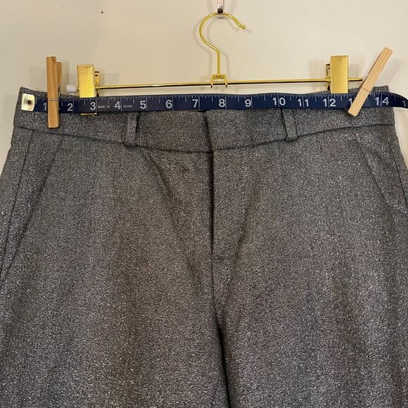 Banana Republic Avery Silver Slacks 0P – Vintage Mid‑Rise Ankle Length - Picture 4 of 12